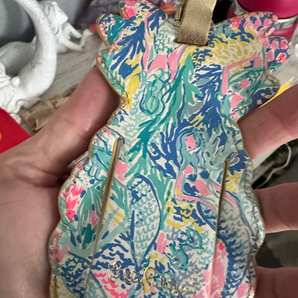 Lilly Pulitzer Vibrant Pineapple Keychain